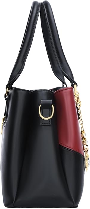 KKXIU 3 Zippered Compartments Purses and Handbags for Women Top Handle Satchel Shoulder Ladies Bags