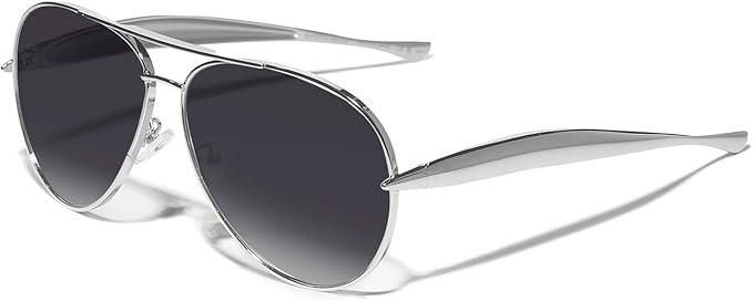 Retro Gold Aviator Sunglasses for Women Men, 2025 Metal Oversized 70s Aviators Sun Glasses