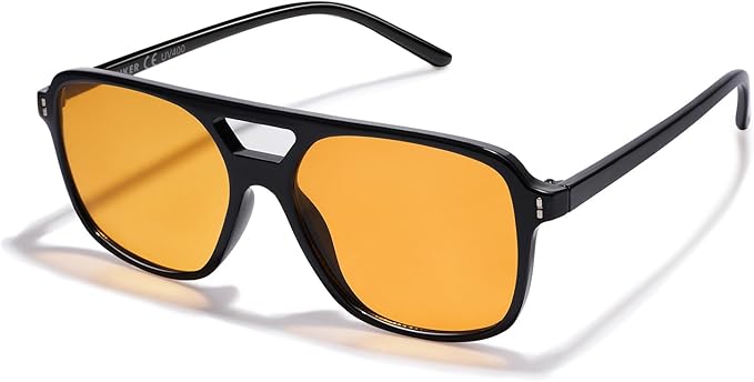 VANLINKER Retro Vintage 70s Square Aviator sunglasses for women men VL9611X