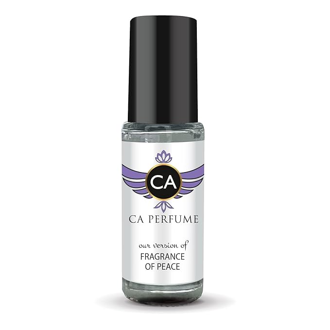 CA Perfume Impression of Fragrance of Peace for Women Fragrance Oil Floral Woody Musk Scent Long Lasting Perfumes for Women Travel Size TSA Ready Mini Parfum Body Oil Roll-on 0.14 Fl Oz 4ml