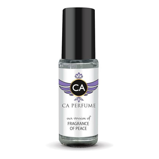 CA Perfume Impression of Fragrance of Peace for Women Fragrance Oil Floral Woody Musk Scent Long Lasting Perfumes for Women Travel Size TSA Ready Mini Parfum Body Oil Roll-on 0.14 Fl Oz 4ml