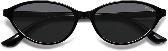SOJOS Trendy Polarized Oval Sunglasses for Women Retro Chic 90s Shades Lightweight Sunnies SJ2656
