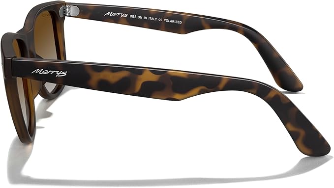 MERRY'S Classic Square Shape Polarized Sunglasses for Womens Mens Retro Designer UV400 Sun Glasses S6140