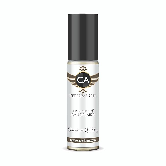 CA Perfume Impression of Baudelaire for Men Perfume Oil Leather Scent Long Lasting Cologne for Men Travel Size TSA Ready Mini Parfum Body Oil Roll-on 0.33 Fl Oz 10ml