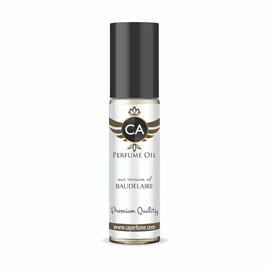 CA Perfume Impression of Baudelaire for Men Perfume Oil Leather Scent Long Lasting Cologne for Men Travel Size TSA Ready Mini Parfum Body Oil Roll-on 0.33 Fl Oz 10ml