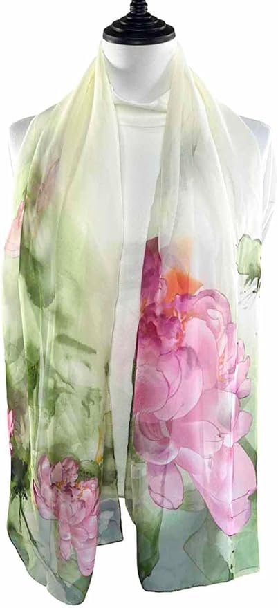 Xyueanlo Scarfs for Women Lightweight Scarves Fashion Print Floral Pattern Scarf Shawls