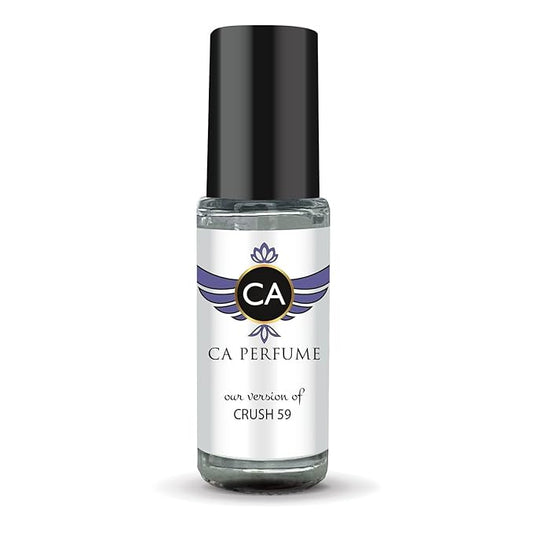 CA Perfume Impression of Crush 59 for Women Fragrance Oil Oriental Vanilla Scent Long Lasting Perfumes for Women Travel Size TSA Ready Mini Parfum Body Oil Roll-on 0.14 Fl Oz 4ml