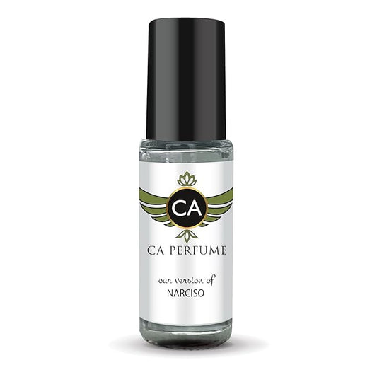 CA Perfume Impression of Narciso for Women Perfume Oil Floral Woody Musk Scent Long Lasting Perfumes for Women Travel Size Mini Perfume Sample TSA Ready Body Oil Roll-on 0.14 Fl Oz 4ml