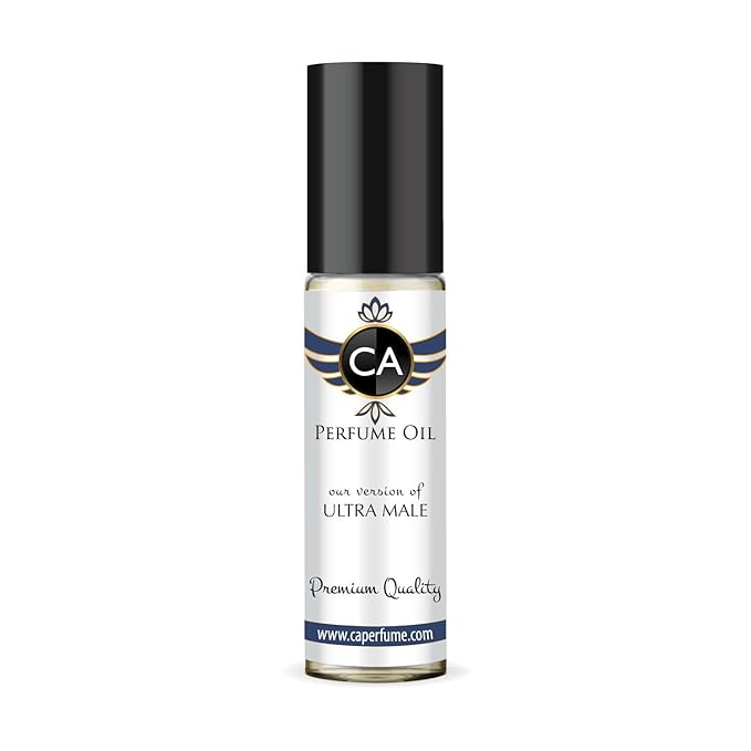 CA Perfume Impression of Ultimate Male for Men Perfume Oil Amber Fougere Scent Long Lasting Cologne for Men Travel Size TSA Ready Mini Parfum Body Oil Roll-on 0.33 Fl Oz 10ml