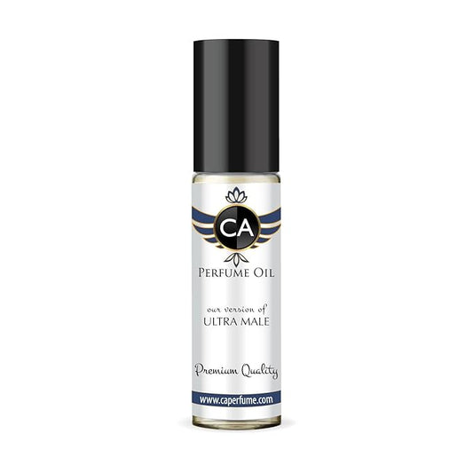CA Perfume Impression of Ultimate Male for Men Perfume Oil Amber Fougere Scent Long Lasting Cologne for Men Travel Size TSA Ready Mini Parfum Body Oil Roll-on 0.33 Fl Oz 10ml