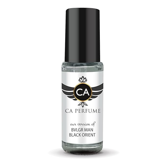 CA Perfume Impression of Bvlg Man Black Orient for Men Perfume Oil Amber Woody Scent Long Lasting Cologne for Men Travel Size Mini Perfume Sample TSA Ready Body Oil Roll-on 0.14 Fl Oz 4ml