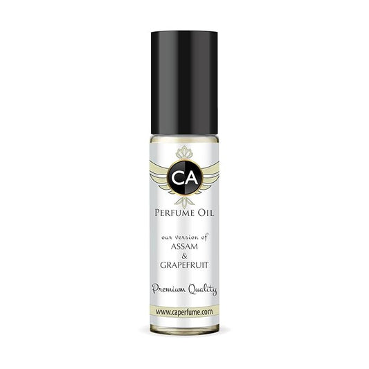 CA Perfume Impression of Assam & Grapefruit for Men Perfume Oil Aromatic Fougere Scent Long Lasting Cologne for Men Travel Size TSA Ready Mini Parfum Body Oil Roll-on 0.33 Fl Oz 10ml