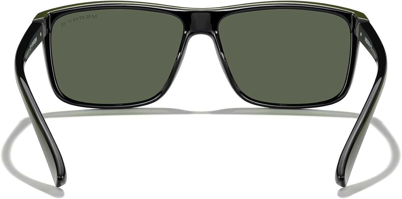 MERRY'S Rectangular Polarized Sports Sunglasses for Men Women Cycling Driving Fishing UV400 Protection S8225