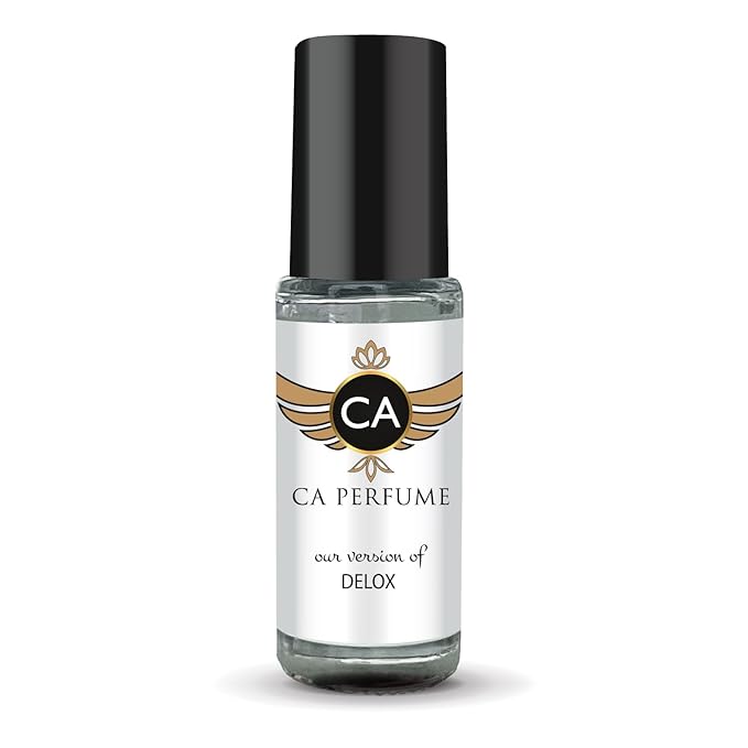 CA Perfume Impression of Delox Unisex Perfume Oil Floral Woody Musk Scent Long Lasting Fragrance for Women and Men Travel Size Mini Perfume Sample TSA Ready Body Oil Roll-on 0.14 Fl Oz 4ml