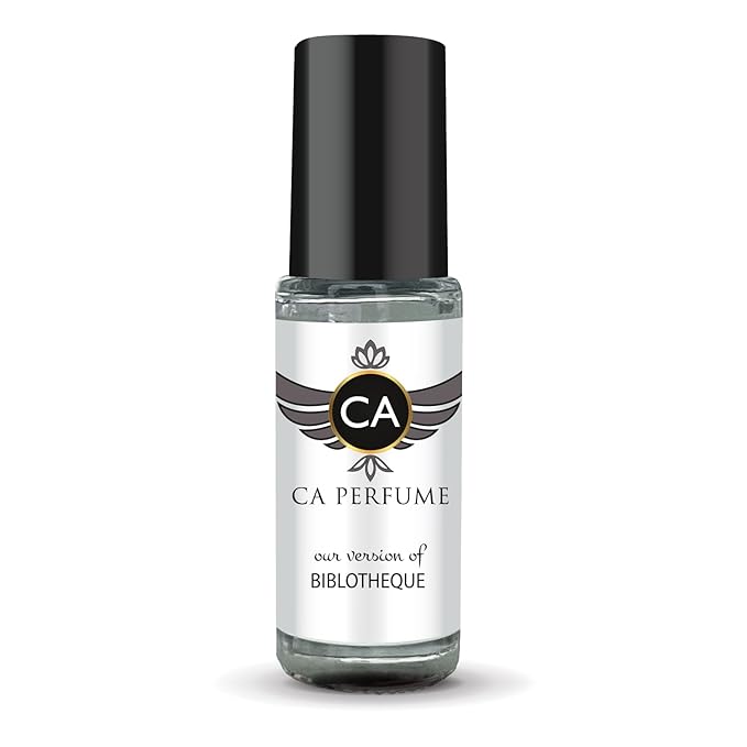 CA Perfume Impression of Biblotheque Unisex Perfume Oil Floral Woody Musk Scent Long Lasting Fragrance for Women and Men Travel Size Mini Perfume Sample TSA Ready Body Oil Roll-on 0.14 Fl Oz 4ml