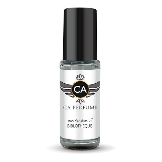 CA Perfume Impression of Biblotheque Unisex Perfume Oil Floral Woody Musk Scent Long Lasting Fragrance for Women and Men Travel Size Mini Perfume Sample TSA Ready Body Oil Roll-on 0.14 Fl Oz 4ml