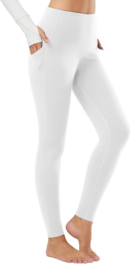 baleaf Winter Clothing Women Leggings Fleece Lined Tights Thermal Warm Thick Cold Weather Gear 1 Pockets