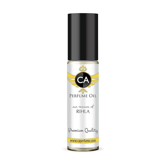 CA Perfume Impression of Rihla Unisex Fragrance Oil Amber Woody Scent Long Lasting Perfumes for Women & Men Travel Size TSA Ready Mini Parfum Body Oil Roll-on 0.33 Fl Oz 10ml