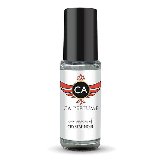 CA Perfume Impression of Crystal Noir for Women Perfume Oil Amber Floral Scent Long Lasting Perfumes for Women Travel Size Mini Perfume Sample TSA Ready Body Oil Roll-on 0.14 Fl Oz 4ml