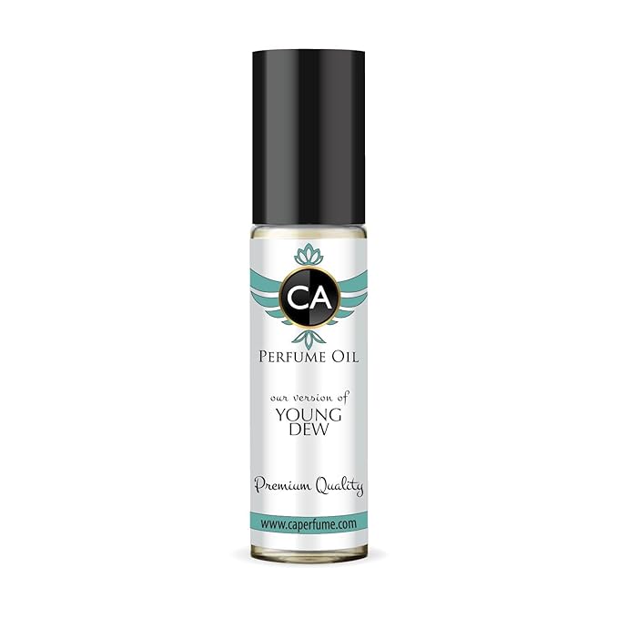 CA Perfume Impression of Young Dew for Women Eau De Parfum Amber Spicy Scent Long Lasting Perfumes for Women Travel Size TSA Ready for Day and Night Wear 0.33 Fl Oz 10ml