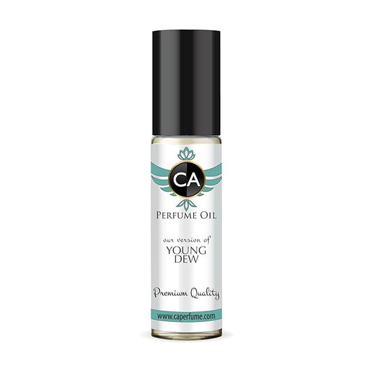 CA Perfume Impression of Young Dew for Women Eau De Parfum Amber Spicy Scent Long Lasting Perfumes for Women Travel Size TSA Ready for Day and Night Wear 0.33 Fl Oz 10ml