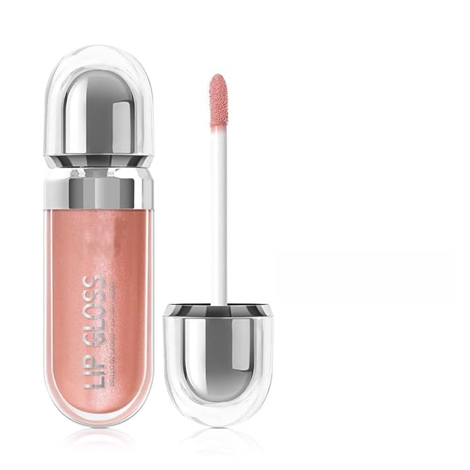 Pearlescent Long-Lasting Waterproof Liquid Lipstick, Mirror-Finish Shimmer Lip Gloss, Non-Sticky Formula (#05)