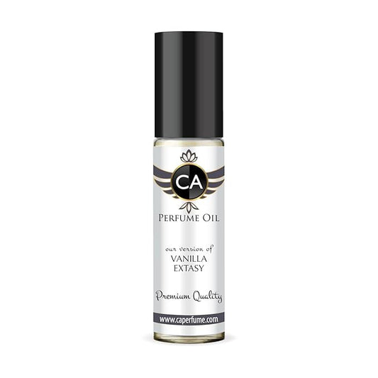 CA Perfume Impression of Vanilla Extasy for Women Fragrance Oil Amber Vanilla Scent Long Lasting Perfumes for Women Travel Size TSA Ready Mini Parfum Body Oil Roll-on 0.33 Fl Oz 10ml