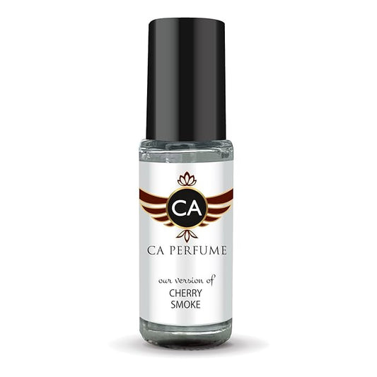 CA Perfume Impression of Cherry Smoke Unisex Fragrance Oil Amber Spicy Scent Long Lasting Perfumes for Women & Men Travel Size TSA Ready Mini Parfum Body Oil Roll-on 0.14 Fl Oz 4ml