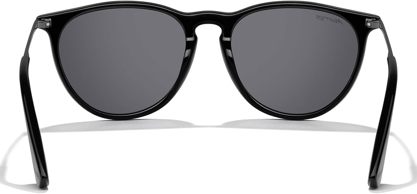 MERRY'S Vintage Polarized Sunglasses for Women Men Retro Round Mirrored Lens Sun glasses UV400