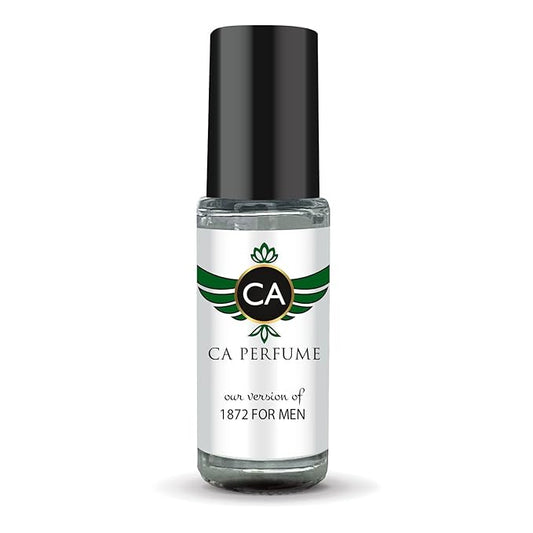 CA Perfume Impression of 1872 For Men Fragrance Oil Citrus Aromatic Scent Long Lasting Cologne for Men Travel Size TSA Ready Mini Parfum Body Oil Roll-on 0.14 Fl Oz 4ml