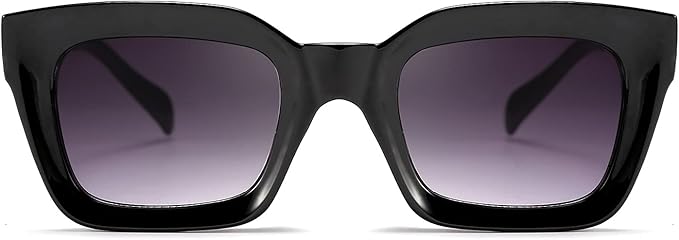 FEISEDY Classic Women Sunglasses Fashion Thick Square Sun Glasses Chunky Frame UV400 B2471