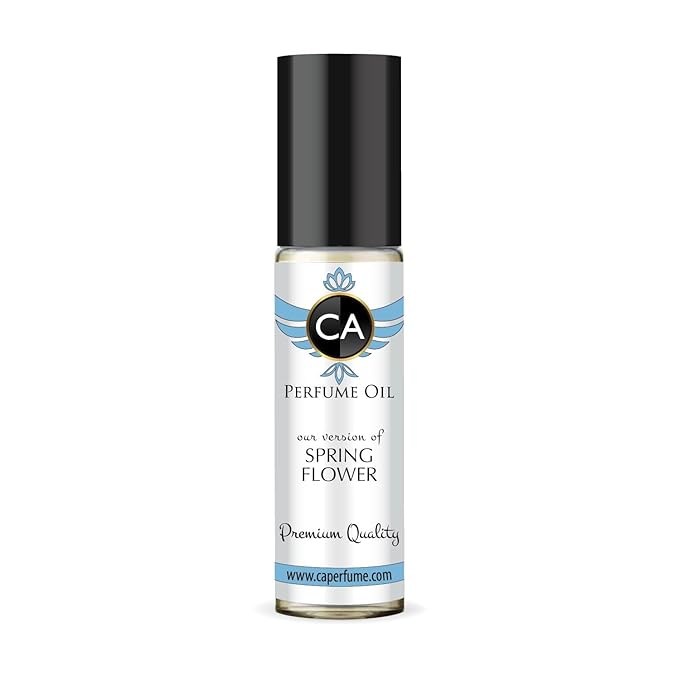 CA Perfume Impression of Spring Flower for Women Fragrance Oil Floral Fruity Scent Long Lasting Perfumes for Women Travel Size TSA Ready Mini Parfum Body Oil Roll-on 0.33 Fl Oz 10ml