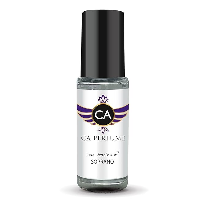 CA Perfume Impression of Soprano Unisex Fragrance Oil Amber Floral Scent Long Lasting Perfumes for Women & Men Travel Size TSA Ready Mini Parfum Body Oil Roll-on 0.14 Fl Oz 4ml