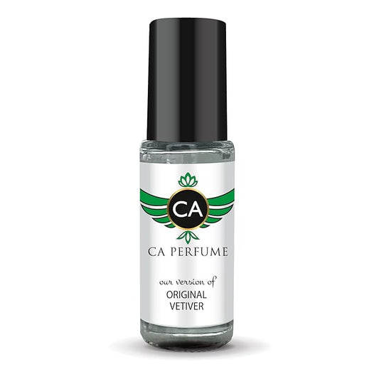CA Perfume Impression of Original Vetiver for Men Perfume Oil Woody Spicy Scent Long Lasting Cologne for Men Travel Size Mini Perfume Sample TSA Ready Body Oil Roll-on 0.14 Fl Oz 4ml