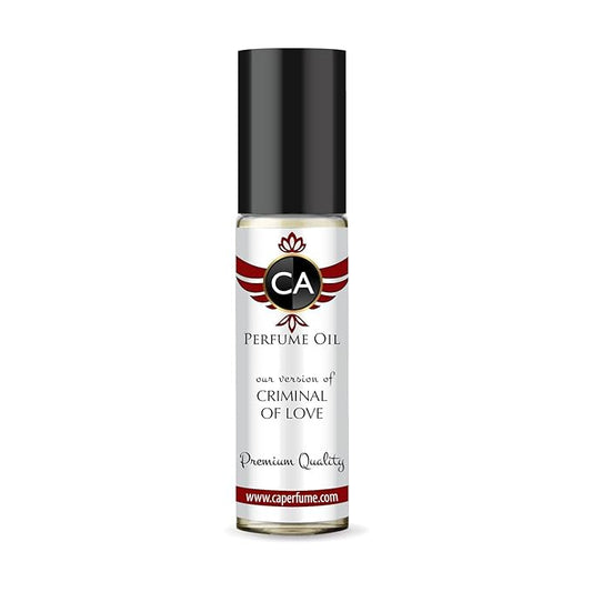 CA Perfume Impression of Criminal Of Love Unisex Fragrance Oil Chypre Floral Scent Long Lasting Perfumes for Women & Men Travel Size TSA Ready Mini Parfum Body Oil Roll-on 0.33 Fl Oz 10ml
