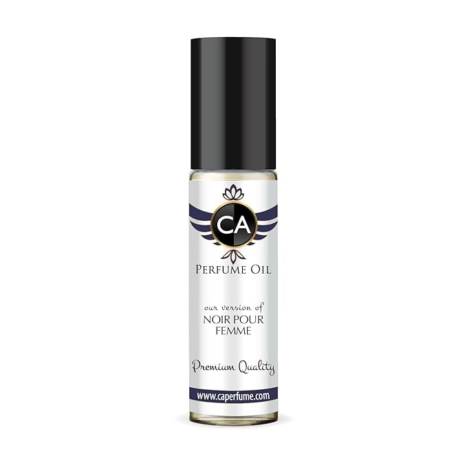 CA Perfume Impression of Noir Pour Femme for Women Fragrance Oil Amber Floral Scent Long Lasting Perfumes for Women Travel Size TSA Ready Mini Parfum Body Oil Roll-on 0.33 Fl Oz 10ml