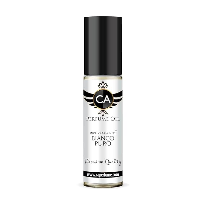 CA Perfume Impression of Bianco Puro Unisex Fragrance Oil Floral Fruity Scent Long Lasting Perfumes for Women & Men Travel Size TSA Ready Mini Parfum Body Oil Roll-on 0.33 Fl Oz 10ml