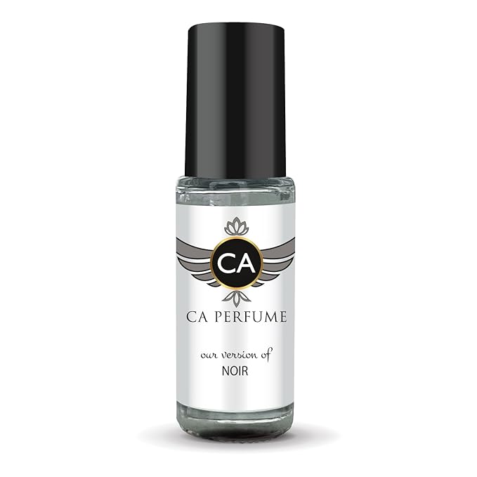 CA Perfume Impression of Noir Unisex Perfume Oil Aromatic Scent Long Lasting Fragrance for Women and Men Travel Size Mini Perfume Sample TSA Ready Body Oil Roll-on 0.14 Fl Oz 4ml