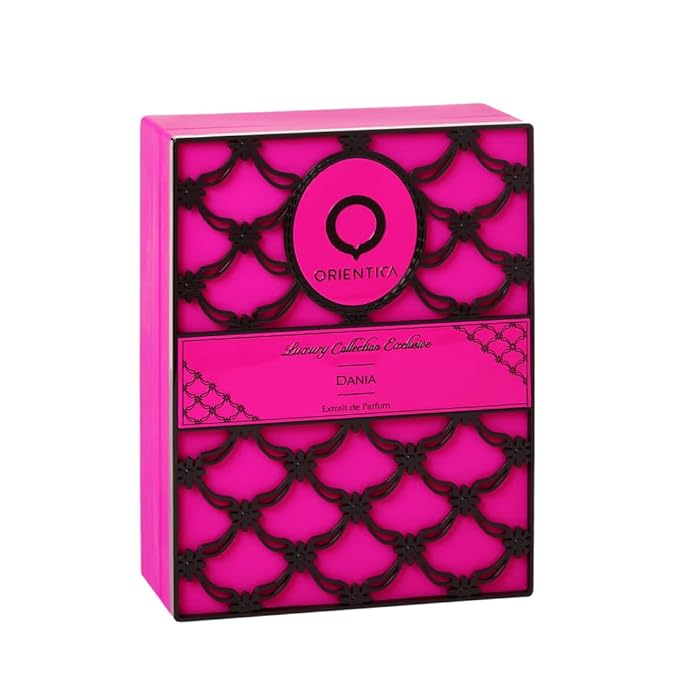 Orientica Luxury Exclusive Dania Extrait de Parfum – Floral, Fruity, Woody, Orange, Gardenia, Peach, Tuberose, Coconut, Vanilla, Amber, Cedar - Arabic Perfume for Men & Women – 2.7oz/80ml