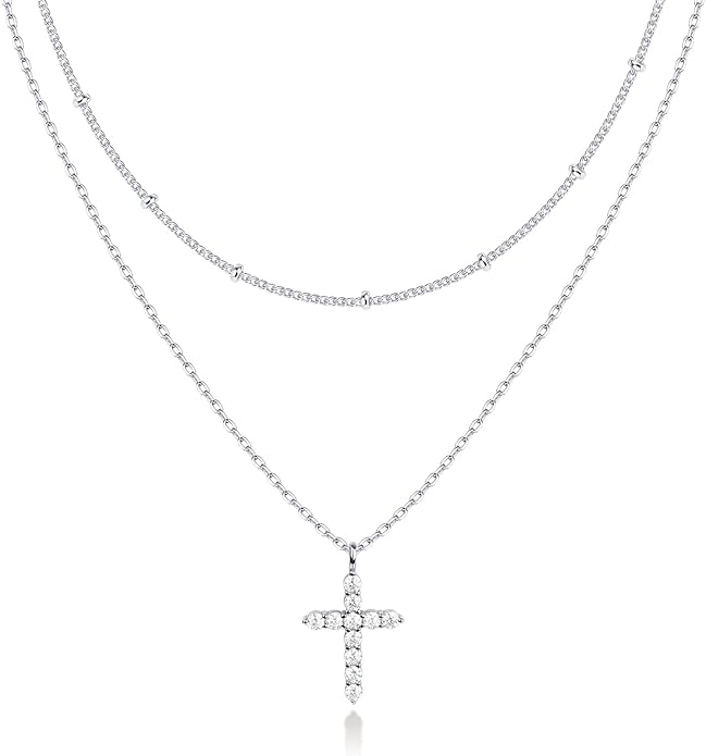 PAVOI 14K Gold Plated Layering Necklaces | Stylish Minimalist Design Pendant Necklaces | Butterfly, Heart, Lock, Evil Eye, Coin, Lightning Bolt, Circle, Cross Pendants for Women