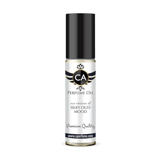 CA Perfume Impression of Silky Oud Mood Unisex Fragrance Oil Amber Scent Long Lasting Perfumes for Women & Men Travel Size TSA Ready Mini Parfum Body Oil Roll-on 0.33 Fl Oz 10ml