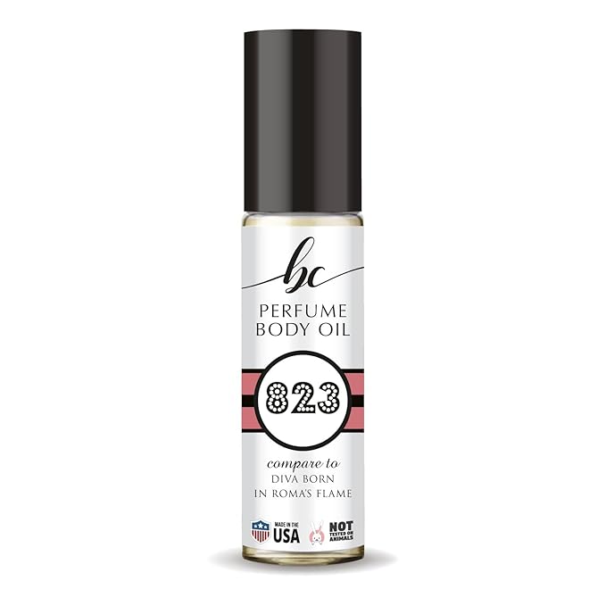 CA Perfume Impression of Diva Born In Roma's Flame for Women Fragrance Oil Amber Floral Scent Long Lasting Perfumes for Women Travel Size TSA Ready Mini Parfum Body Oil Roll-on 0.33 Fl Oz 10ml