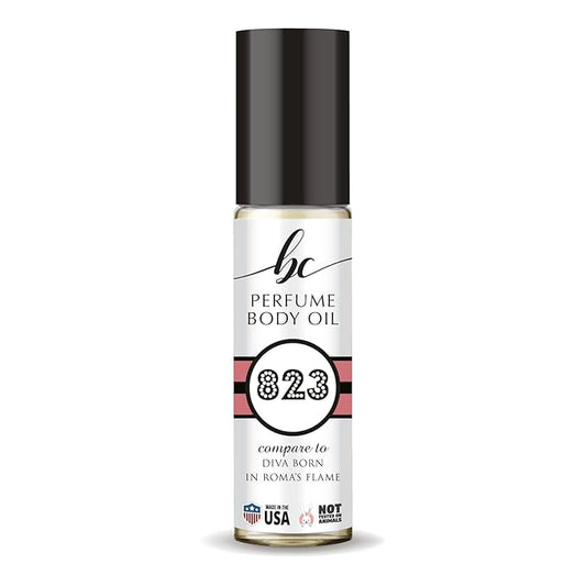 CA Perfume Impression of Diva Born In Roma's Flame for Women Fragrance Oil Amber Floral Scent Long Lasting Perfumes for Women Travel Size TSA Ready Mini Parfum Body Oil Roll-on 0.33 Fl Oz 10ml