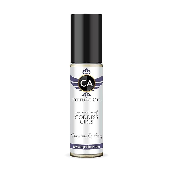CA Perfume Impression of Goddess Girls for Women Fragrance Oil Amber Floral Scent Long Lasting Perfumes for Women Travel Size TSA Ready Mini Parfum Body Oil Roll-on 0.33 Fl Oz 10ml