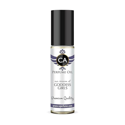 CA Perfume Impression of Goddess Girls for Women Fragrance Oil Amber Floral Scent Long Lasting Perfumes for Women Travel Size TSA Ready Mini Parfum Body Oil Roll-on 0.33 Fl Oz 10ml