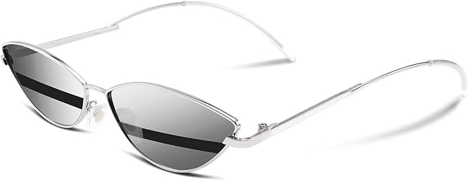 FEISEDY Fashion Designer Sunglasses Retro Small Petals Shape Arc Temple Design B2298