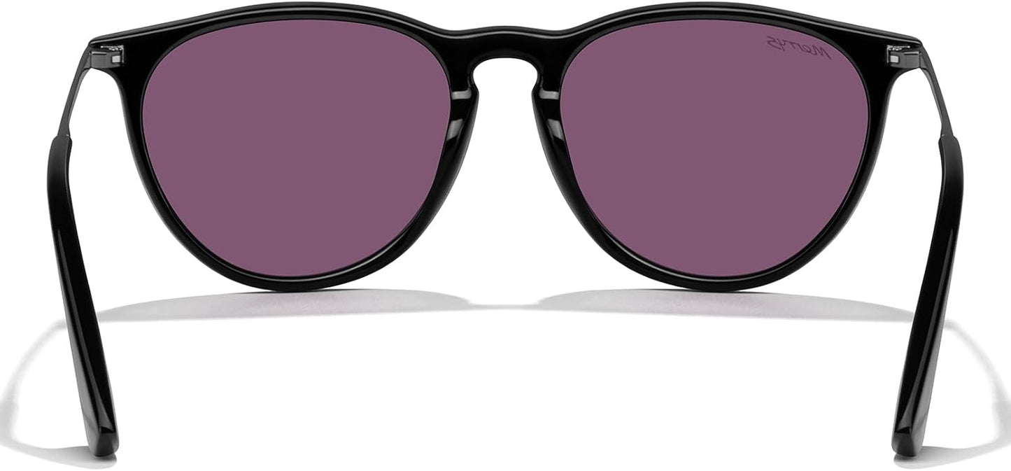 MERRY'S Vintage Polarized Sunglasses for Women Men Retro Round Mirrored Lens Sun glasses UV400
