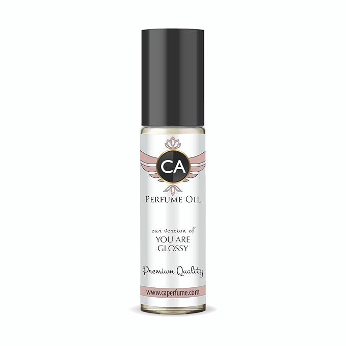 CA Perfume Impression of You are Glossy Unisex Fragrance Oil Floral Woody Scent Long Lasting Perfumes for Women & Men Travel Size TSA Ready Mini Parfum Body Oil Roll-on 0.33 Fl Oz 10ml