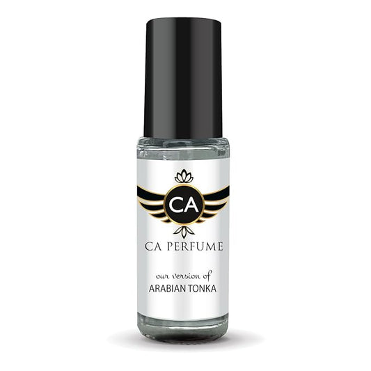 CA Perfume Impression of Arabian Tonka Unisex Perfume Oil Amber Woody Scent Long Lasting Fragrance for Women and Men Travel Size Mini Perfume Sample TSA Ready Body Oil Roll-on 0.14 Fl Oz 4ml