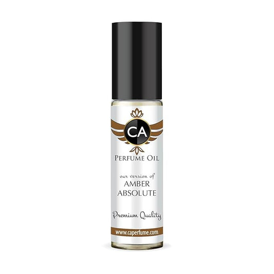 CA Perfume Impression of Amber Absolute for Women Fragrance Oil Amber Scent Long Lasting Perfumes for Women Travel Size TSA Ready Mini Parfum Body Oil Roll-on 0.33 Fl Oz 10ml